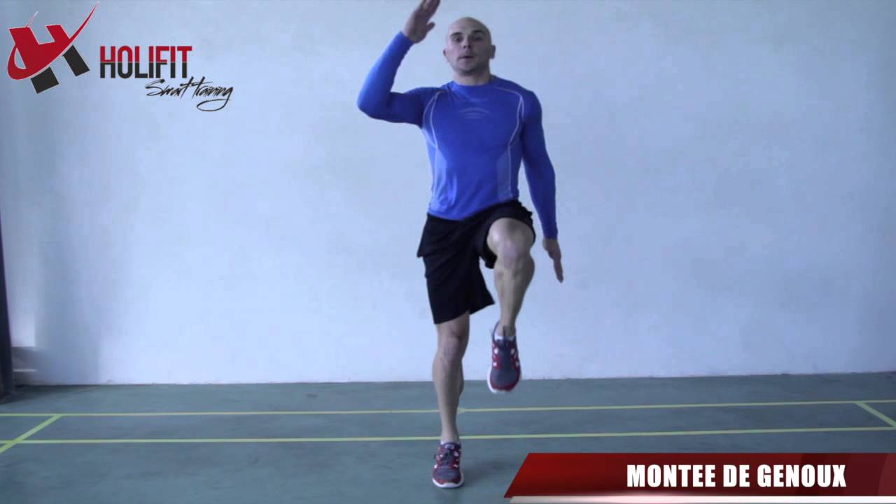 Exercice Fitness Montee De Genoux Youtube