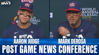 Aaron Judge And Mark Derosa React To Team Usa Victory Over Canada, The Dominican Republic Up Next
