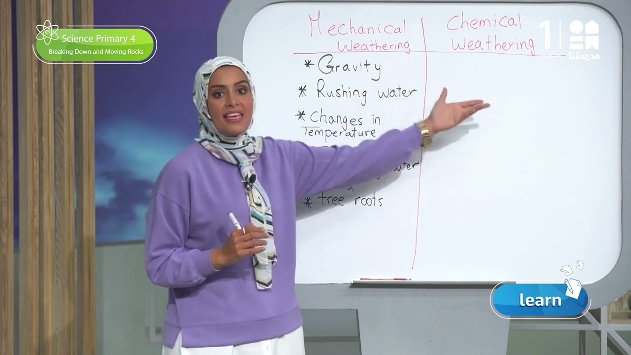 Breaking down and moving rocks | Science | الصف الرابع الابتدائي