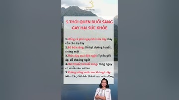 5 thói quen buổi sáng gây hại cho sức khỏe #shorts #suckhoe #buicamgiang #songkhoe