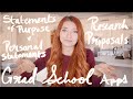 GRAD SCHOOL APPLICATION ESSAYS | PERSONAL STATEMENT, STATEMENT OF PURPOSE OR RESEARCH PROPOSAL