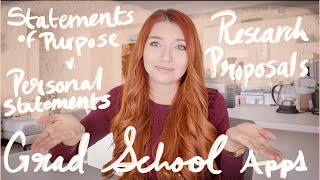 GRAD SCHOOL APPLICATION ESSAYS | PERSONAL STATEMENT, STATEMENT OF PURPOSE OR RESEARCH PROPOSAL