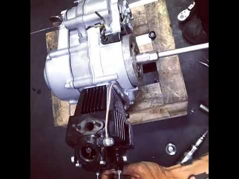 Honda c100 engine assembly by KASAmotor - YouTube