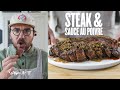 Cuire un steak parfaitement  sauce au poivre 