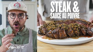 Cuire un steak parfaitement & sauce au poivre 🔥🥩