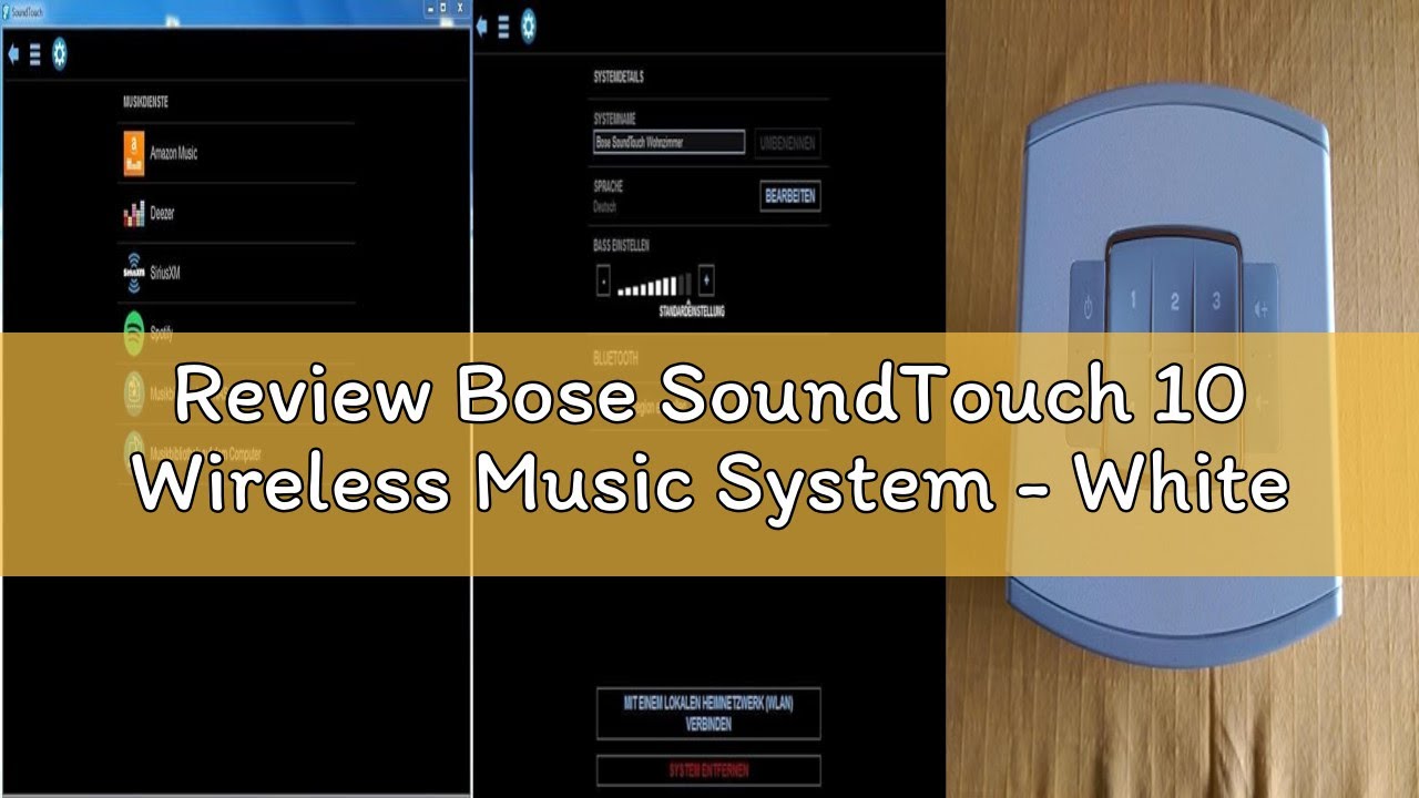 Review Bose SoundTouch 10 Wireless Music System - White