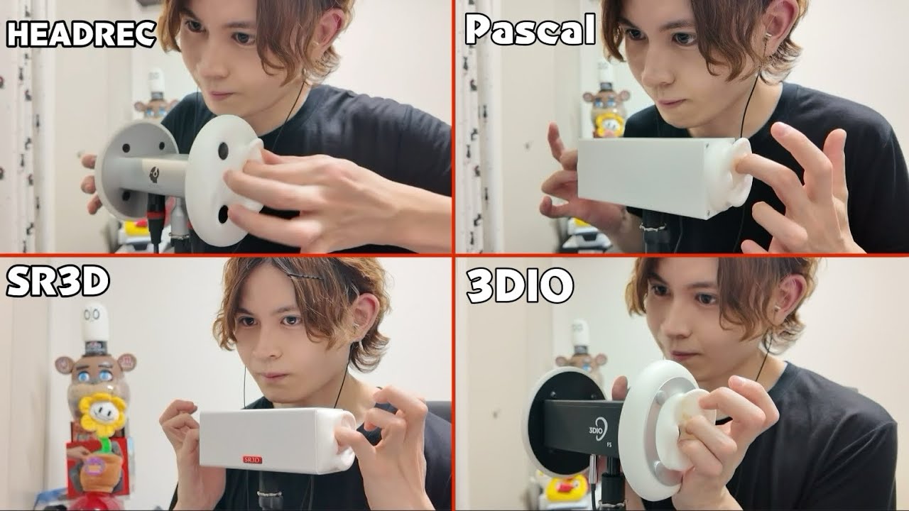 【ASMR】4種類の耳介雑マッサージ Rough and irregular ear massage