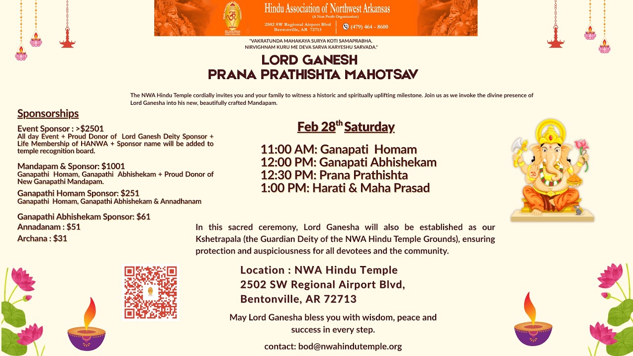 Lord Ganesha Prana Prathishta Mahotsav