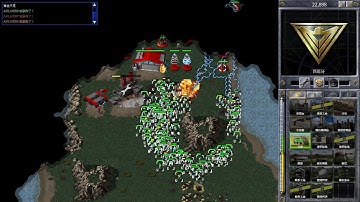 Red Alert Remastered-Spain VS 7 Hard AI "C&C" Rifle Infantry Only