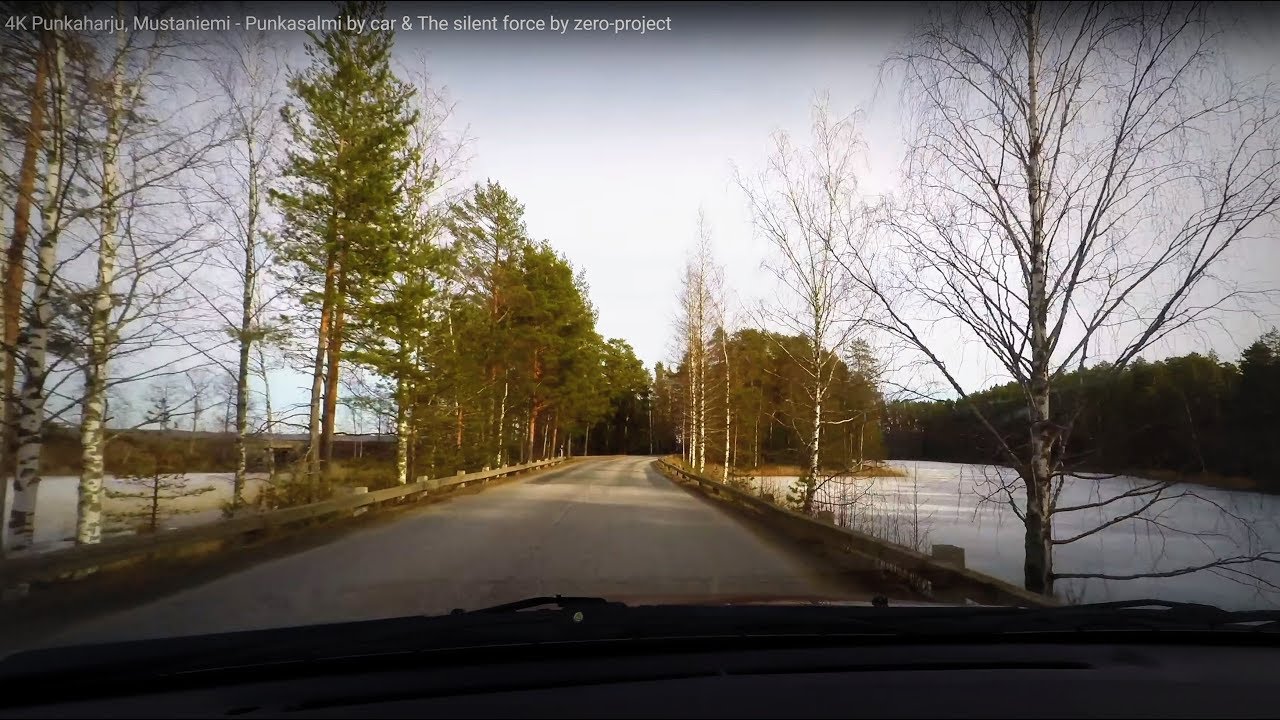 4K Punkaharju, Mustaniemi - Punkasalmi  car trip