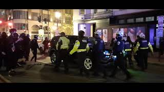 MPD makes several arrests as protest was disbursing Washington DC Saturday 4/18/21