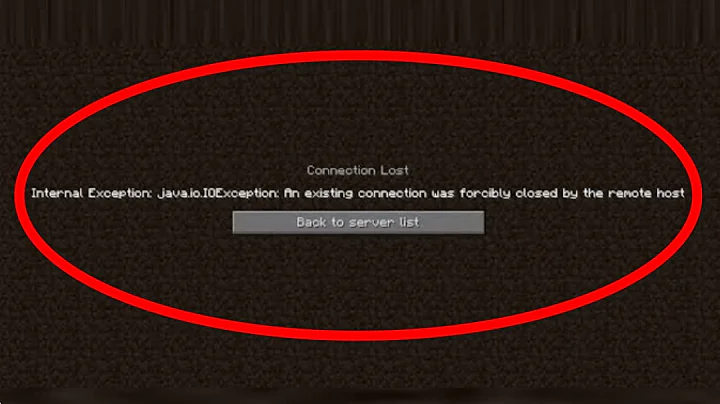 Fix An Existing Connections Was Forcibly Closed By The Remote Host Error On Minecraft JAVA Error