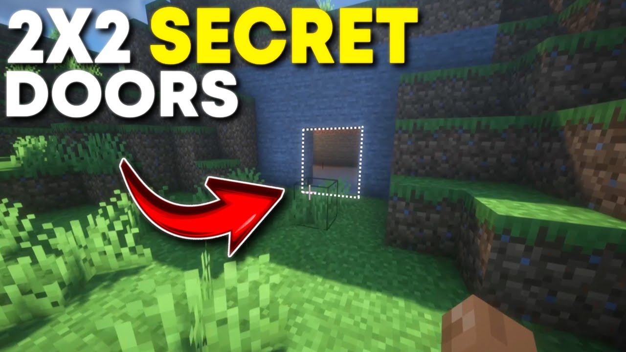 How to Make a 2 by 2 Secret Door in Minecraft (Quick Guide!) - YouTube