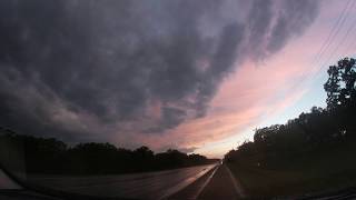 Rainbow Following Central Oklahoma Storms & Sunset Time Lapse on HWY 9 - 04/28/2020