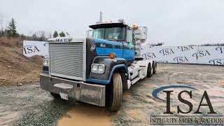 45689 - 1986 Mack Superliner RW713 Day Cab Truck Tractor Will Be Sold At Auction!