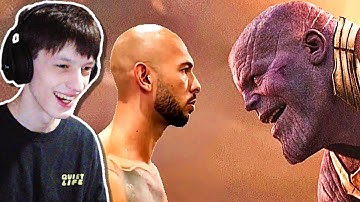 I REACT TO ANDREW TATE FIGHTS THANOS!