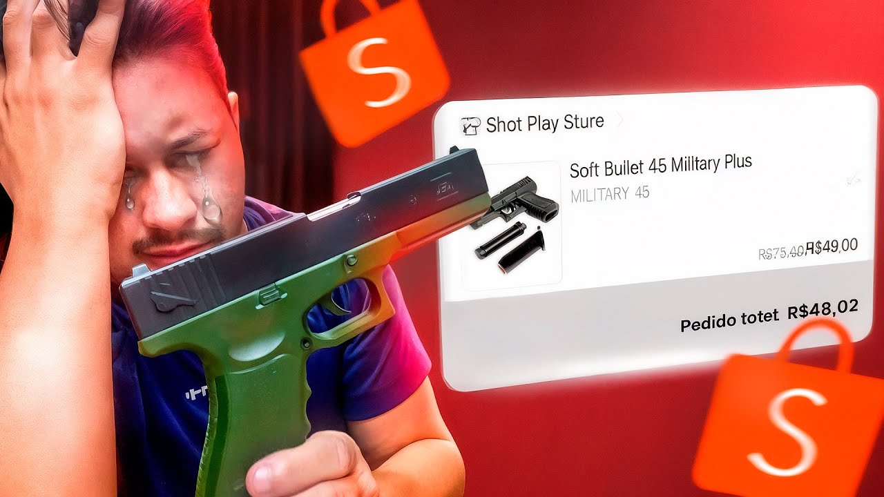 COMPREI UMA AIRSOFT POR R$49,90 NA SHOPEE… E ME ARREPENDI! 