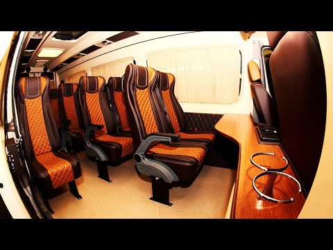 Переоборудование Volkswagen Crafter в туристический микроавтобус на 16 мест.