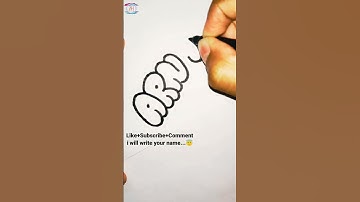 #shorts/HOW TO Write"Arnav"IN BUBBLE LETTERS Art