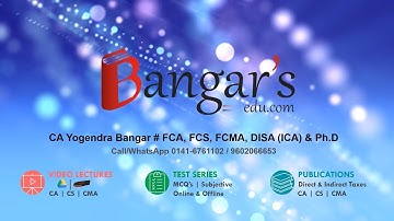 Demo | IDTL FastTrack Video Lecture (Mixed) | CA Yogendra Bangar