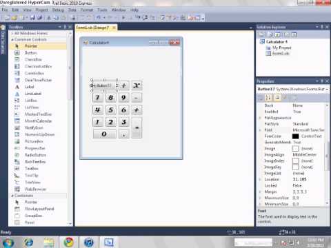Visual Basic Calculator Part 1 - YouTube