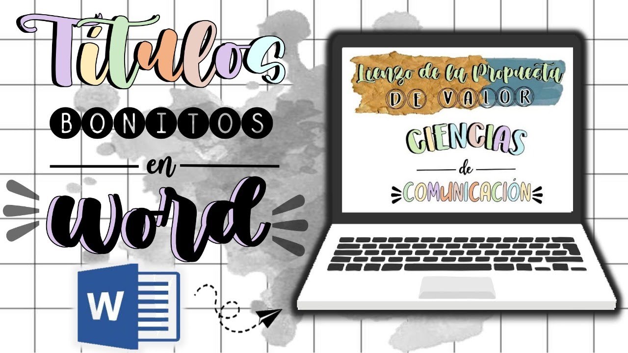 Cómo hacer títulos bonitos en Word YouTube