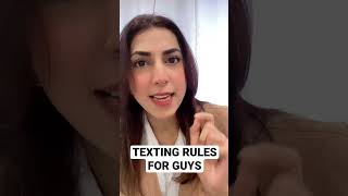 Texting rules guys must know 🥺😱 #shorts #dating #love