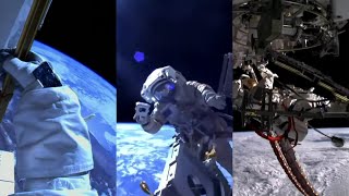 3 spacewalks by 3 countries in 1 week! [4K SpaceWeek clip]