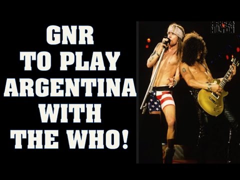 Guns N' Roses News: GNR To Play Argentina With the Who This October & Adler News! mckagan family
