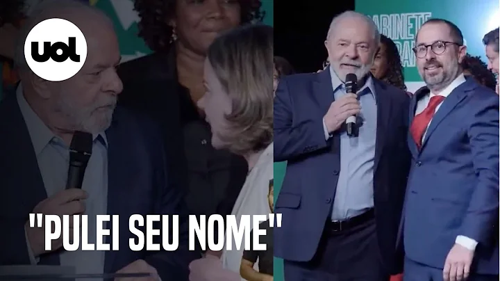 Lula 'pula' anncio de ministro da CGU, Vinicius Ma...