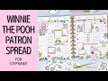 PLAN WITH ME | WINNIE THE POOH PATRON SPREAD FOR STEPHANIE | THE HAPPY PLANNER
