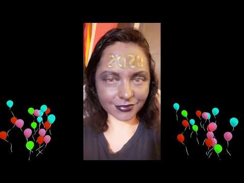 2020 makeup tutorial writing numbers on face