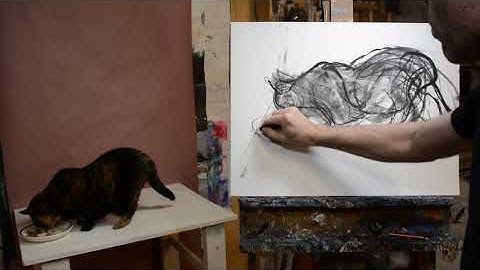 Gesture Drawings by Eric Penington (Still Life Objects and Cat)
