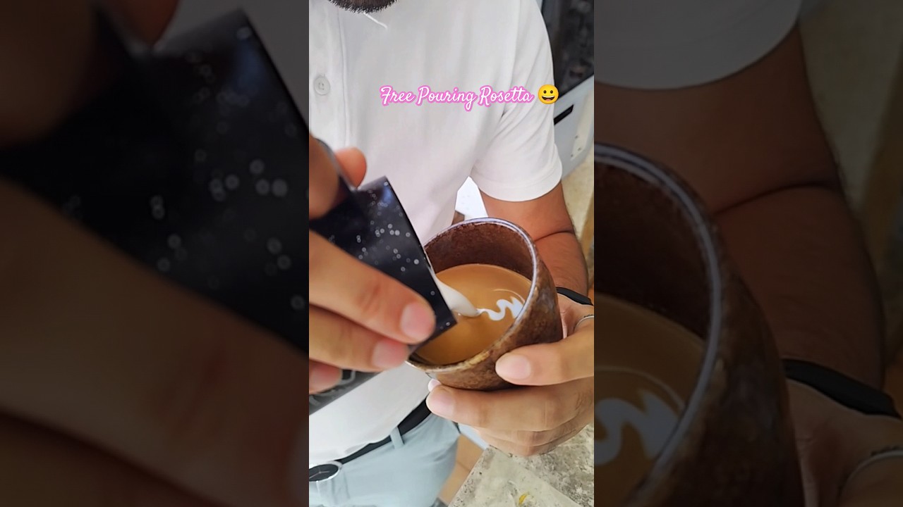Rosetta Latte Art Basic – Coffee Art #barista #coffee #latteart