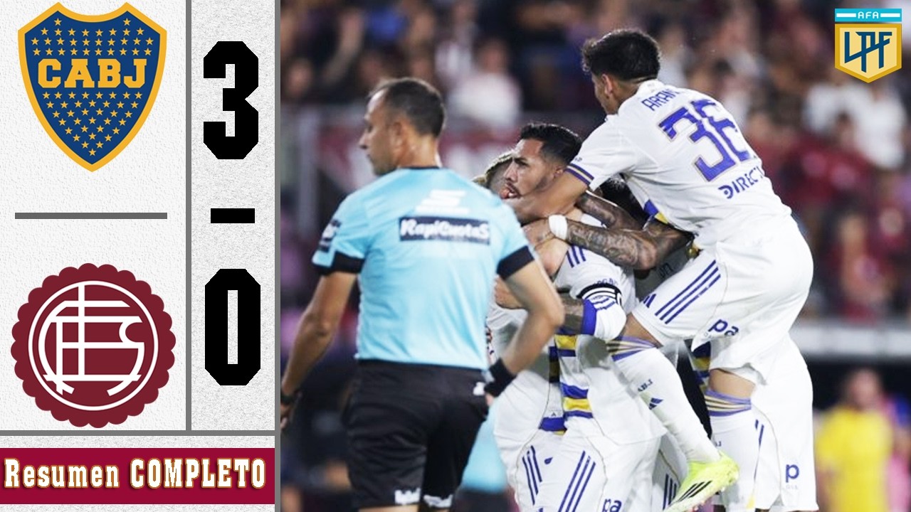 Boca Juniors vs Lanus 3-0 Resumen Y Goles COMPLETO 🔥 Liga Profesional 2026 HD