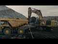 Awesome Caterpillar 6015B &amp; Komatsu HD785- Coal Getting