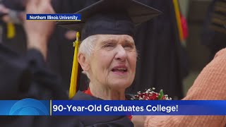 90-year-old graduates from Northern Illinois University