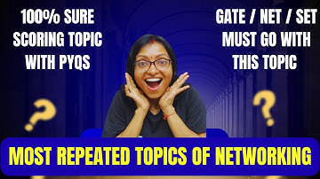 💯Most Repeated Topics of Computer Network from UGC NET PYQs | GATE CSE Computer Network|SET|TRB|PSC