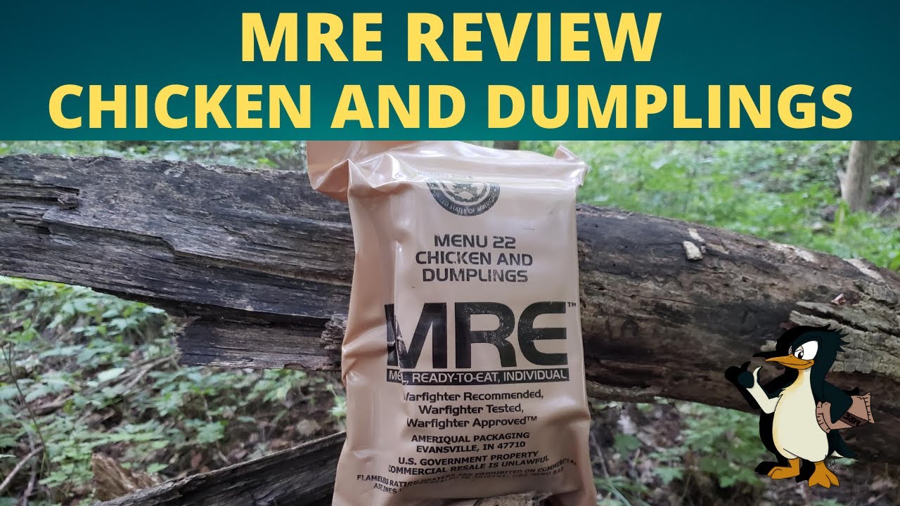 MRE Review Chicken and Dumplings from 2008 - YouTube
