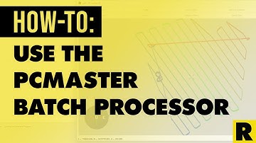 Batch Processing in PC Master