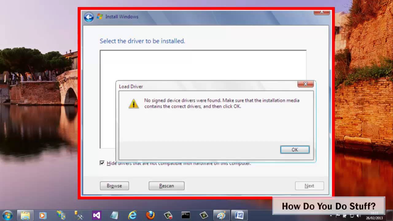 How Do You Resolve The Error No Signed Drivers Were Found When