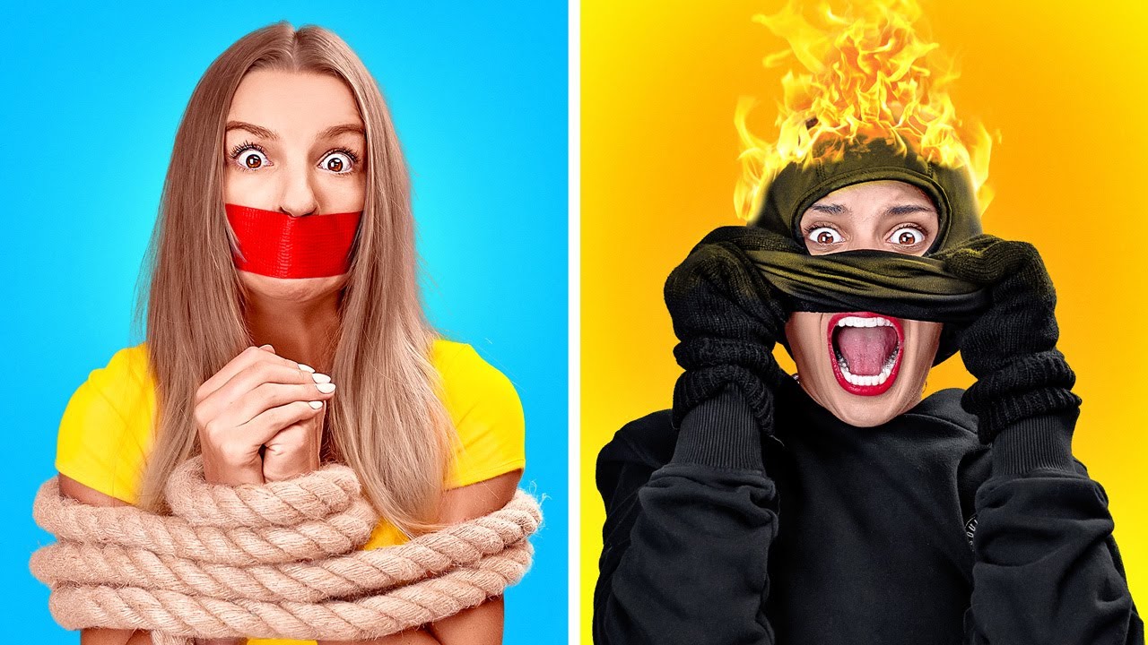 小鬼當家惡作劇挑戰 || 有趣的自衛DIY陷阱與小鬼當家招式by 123 GO!