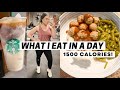 WHAT I EAT IN A DAY 1500 CALORIES! Calorie deficit for weight loss! April Shred 2022!