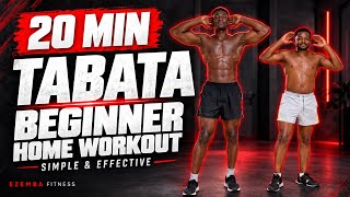 20-Minute Tabata Workout for Beginners | Simple Home Workout