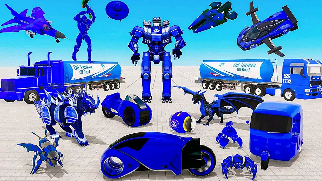 Oil Tanker Robot Transform Wars Action Shooting - Android Gameplay