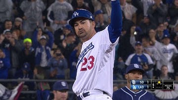 SD@LAD: Adrian plates Puig with booming double