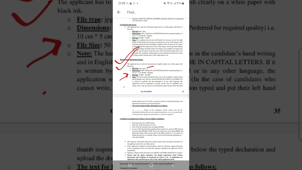 How To Write Handwritten Declaration For IBPS PO XIV🥵🥵🥵