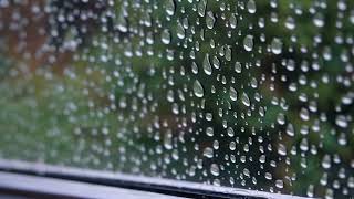 Yağmur Damlası Camdaki Sessiz Dans Ve Huzurlu Yağmur Sesleri Dijital Ninniler