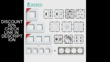 BSEED Glass Frames EU Standard PIR Sensor Switches Module Part Wall Sockets DIY Function Dimmer Base