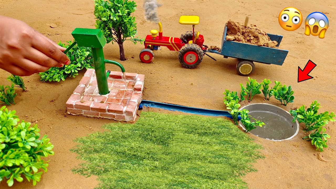 DIY how to make cow shed | house of animals | horse house cow shed | mini hand pump @ShaitaniIdeas